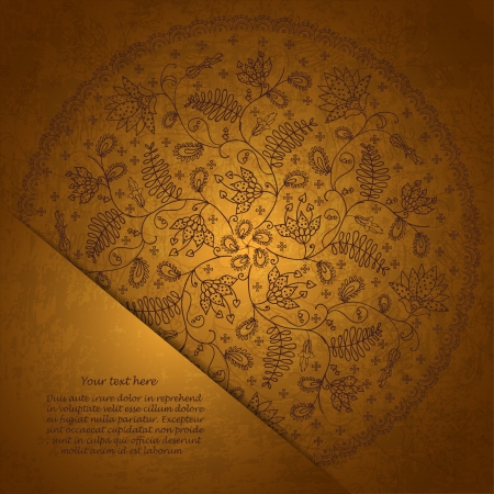 gold background for your messageのイラスト素材
