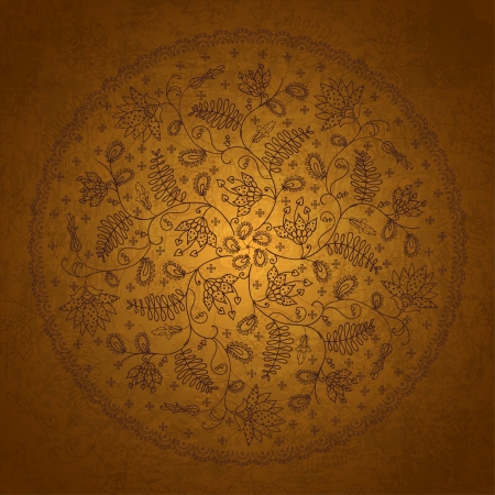round gold backgroundのイラスト素材
