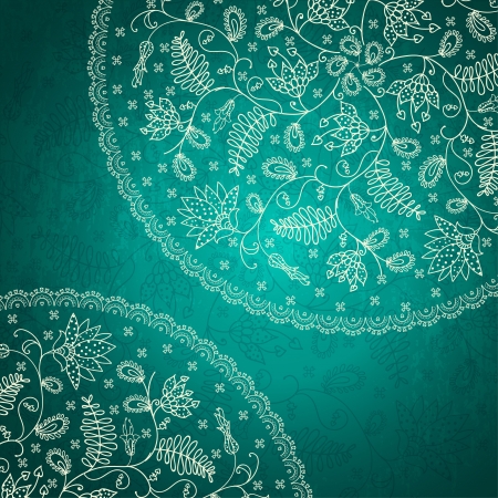 turquoise lace backgroundのイラスト素材