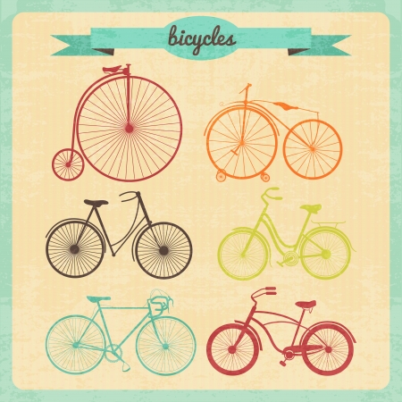 bicycle setのイラスト素材