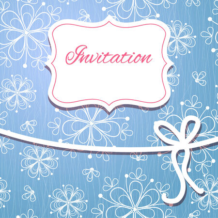 Christmas hand draw invitation card.のイラスト素材
