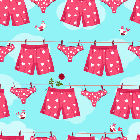 seamless background by St. Valentine's Dayのイラスト素材