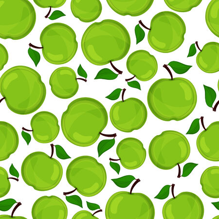 Seamless pattern of  apples, vector illustrationのイラスト素材