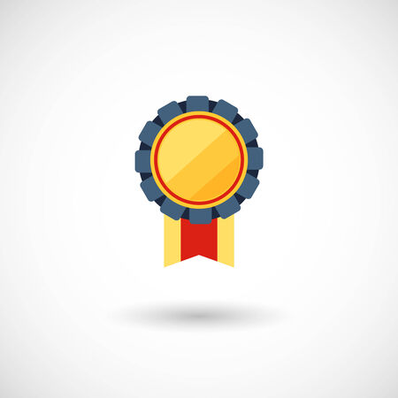 symbol of the winner, badge with tapesのイラスト素材