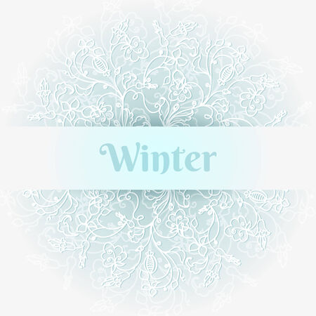 cold winter backgroundのイラスト素材