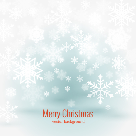 winter background with snowflakes.のイラスト素材