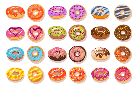 donut icon setのイラスト素材