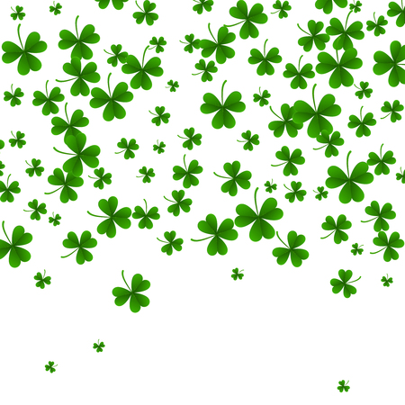 Background with clovers, St. Patrick s Day background .Vector illustrationの写真素材