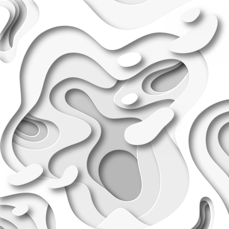 3D abstract background with paper cut shapes. Vector design layout for business presentations, flyers, posters.のイラスト素材