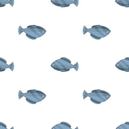 Seamless vintage fish drawings pattern, vector illustration. Engraving style sea life background. Retro element for your design.のイラスト素材