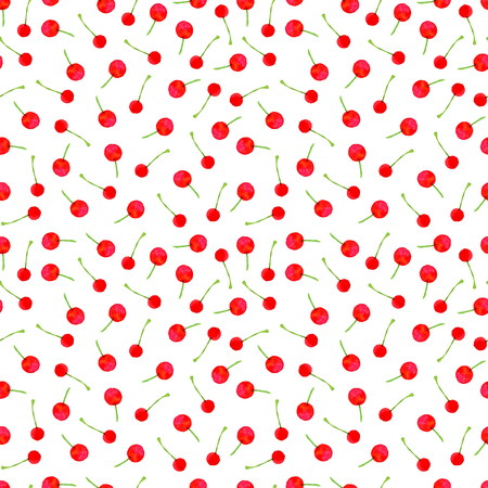 Seamless floral pattern on a white background.Pink cherry, plum ,pear , blossom. Spring and summer  illustration.Scrapbooking, handmade hobby paper sheet.の写真素材