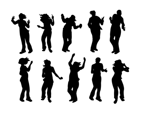 Dancing Silhouettesのイラスト素材