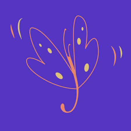 Butterfly Simple and Fun Design Vector Elementのイラスト素材