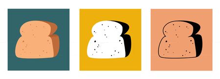 Sliced loaf of bread logo.のイラスト素材