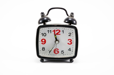 Clock isolated with white background 