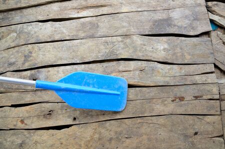 Paddle on the plankの写真素材