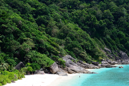 Top view of Ta Chai Island, Thailandの写真素材