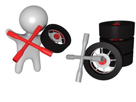 3d auto mechanicの写真素材