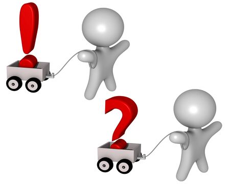 3d wheelbarrow guys 3dの写真素材