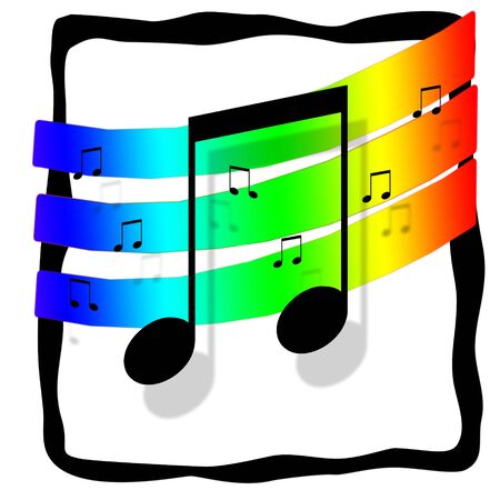 music illustrationの写真素材