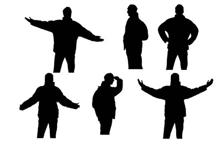 shadow guysの写真素材