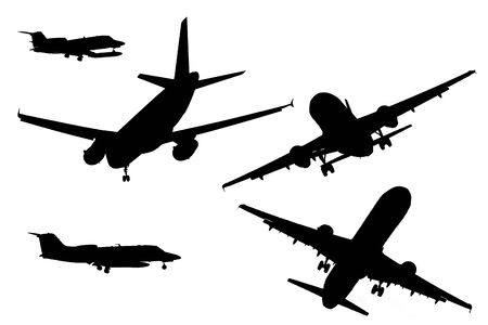 airplane shadowsの写真素材