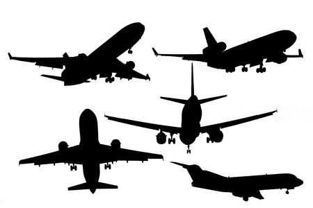 airplane shadowsの写真素材