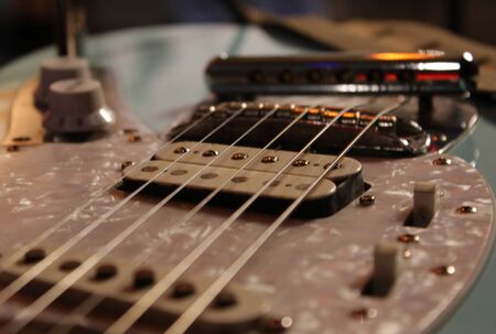 electric guitar close upの写真素材