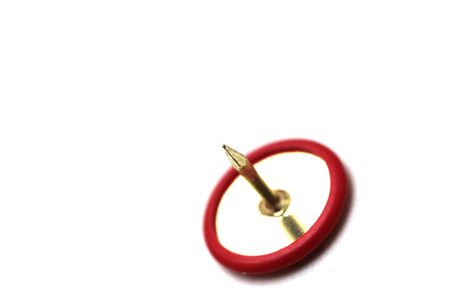 red thumbtack isolatedの写真素材