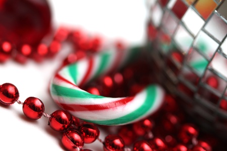 candy cane decorationの写真素材