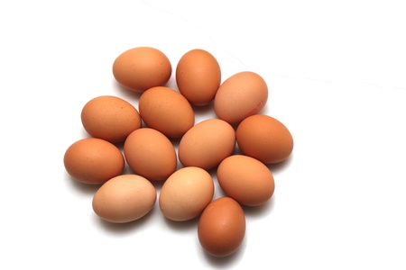 isolated eggsの写真素材