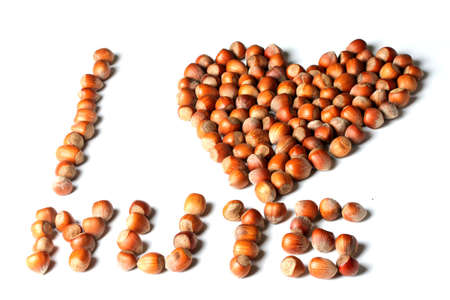 i love hazelnutの写真素材
