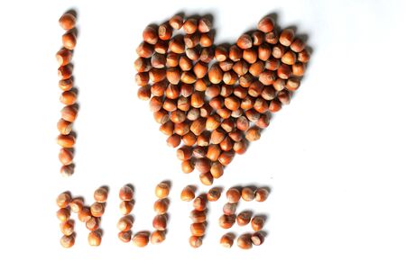 i love hazelnutの写真素材