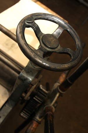 old machine wheelの写真素材