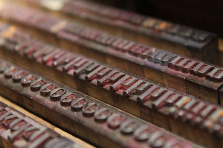 old letterpressの写真素材