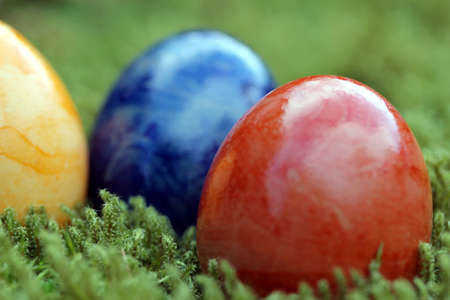 easter eggsの写真素材