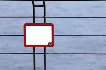 plain sign at the riversideの写真素材