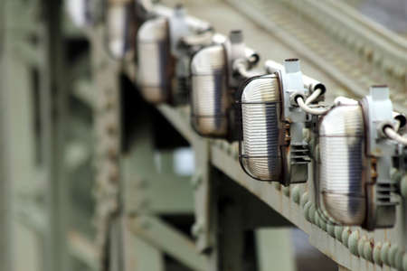 lamps in a rowの写真素材