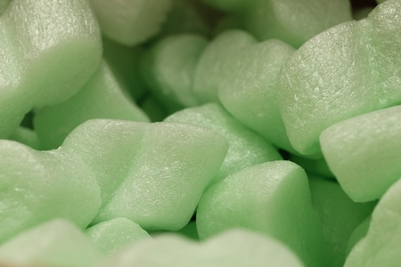 green foam piecesの写真素材