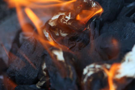 hot barbecue coal