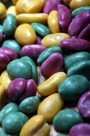 sugar coated peanutsの写真素材