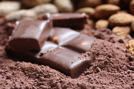 chocolate backgroundの写真素材