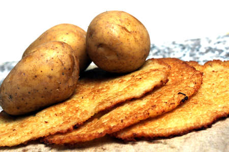 potato pancakesの写真素材