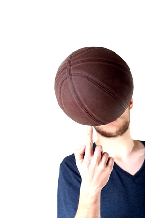 guy with basketballの写真素材