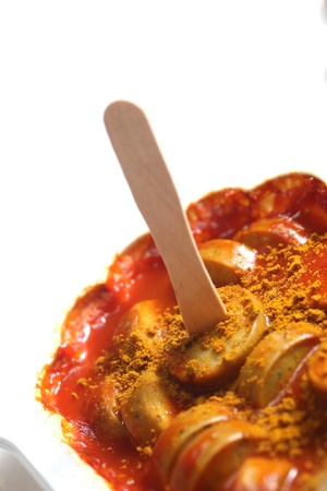 supermarket currywurstの写真素材