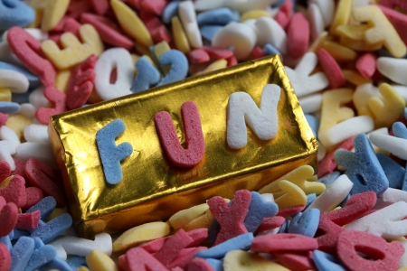 sugar letters fun backgroundの写真素材