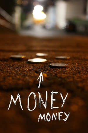 money on the pavement conceptの写真素材