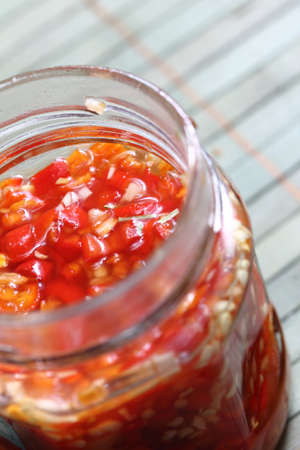 selfmade pickled garlic and spice mix