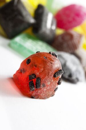 colorful handmade cough sweetsの写真素材