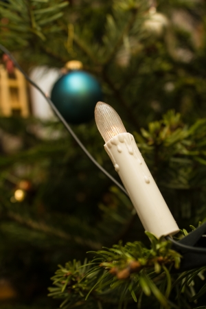 a electric christmas tree lightの写真素材